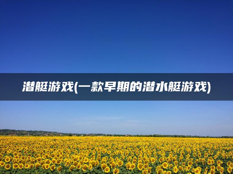 潜艇游戏(一款早期的潜水艇游戏)