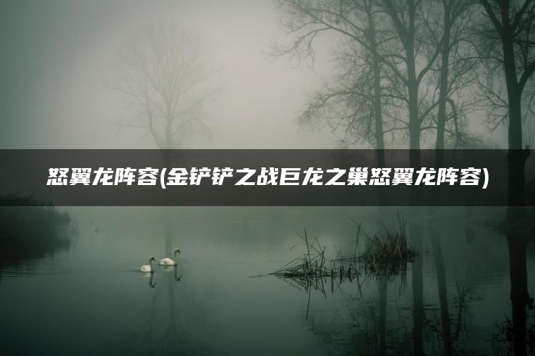 怒翼龙阵容(金铲铲之战巨龙之巢怒翼龙阵容)