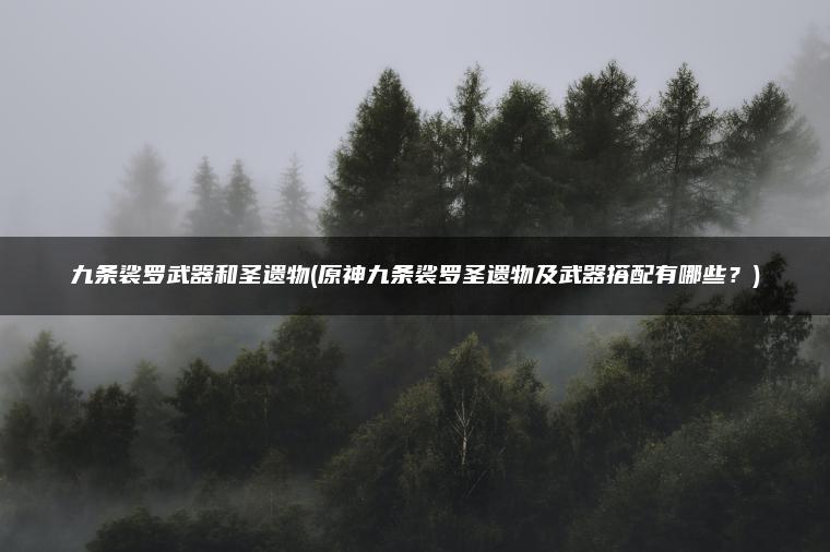 九条裟罗武器和圣遗物(原神九条裟罗圣遗物及武器搭配有哪些？)