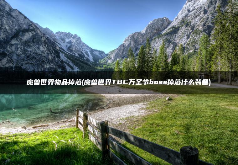 魔兽世界物品掉落(魔兽世界TBC万圣节boss掉落什么装备)