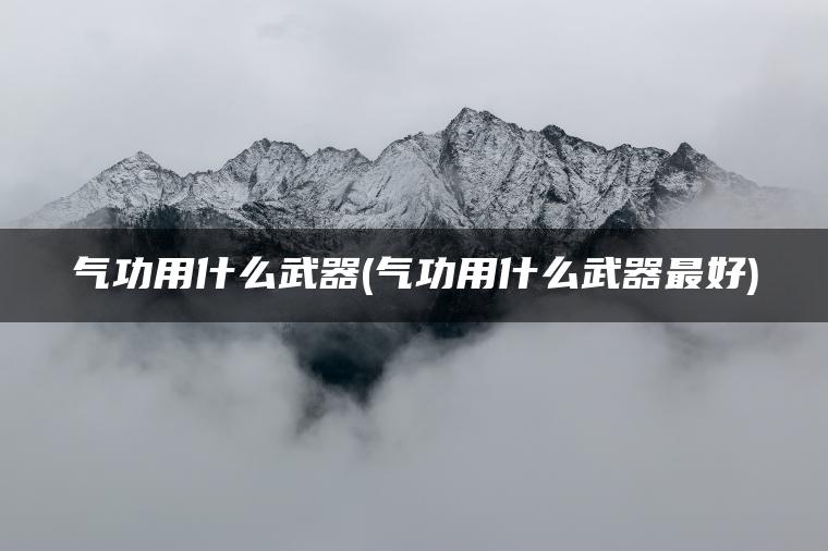气功用什么武器(气功用什么武器最好)