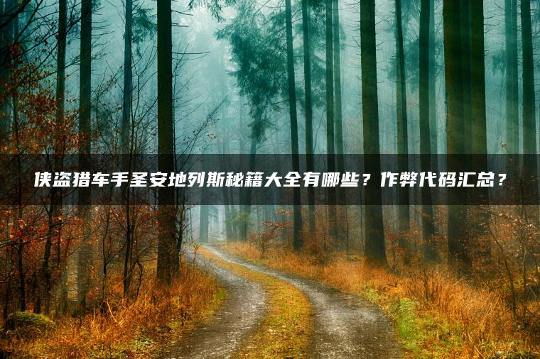 侠盗猎车手圣安地列斯秘籍大全有哪些？作弊代码汇总？