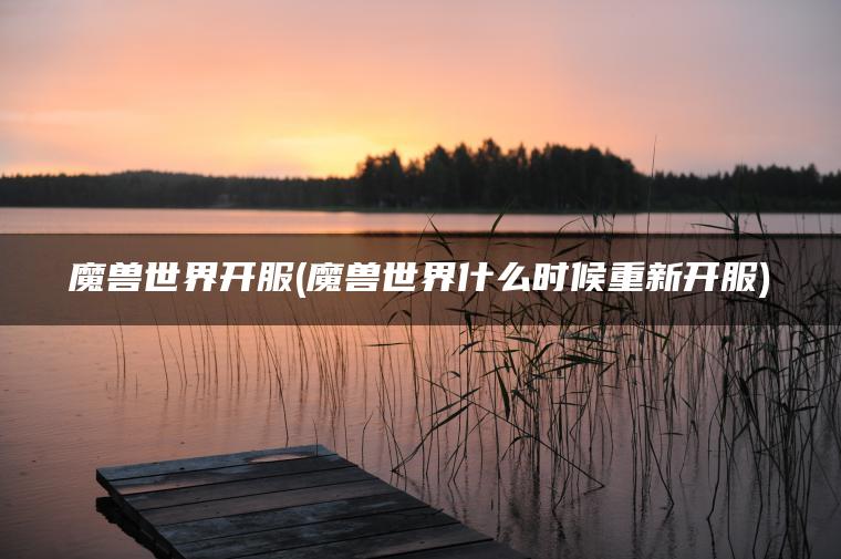 魔兽世界开服(魔兽世界什么时候重新开服)