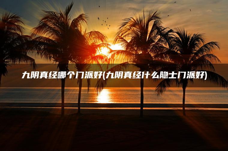 九阴真经哪个门派好(九阴真经什么隐士门派好)