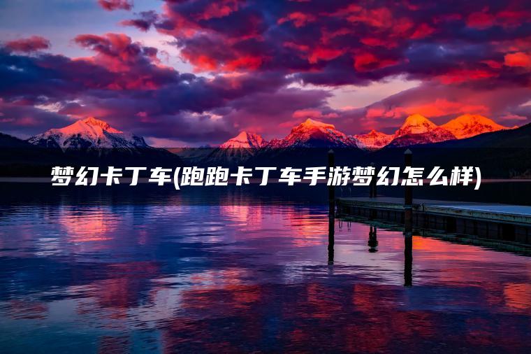 梦幻卡丁车(跑跑卡丁车手游梦幻怎么样)