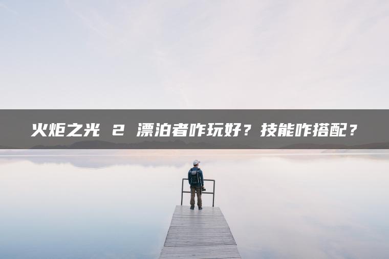 火炬之光 2 漂泊者咋玩好？技能咋搭配？