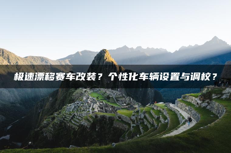 极速漂移赛车改装？个性化车辆设置与调校？