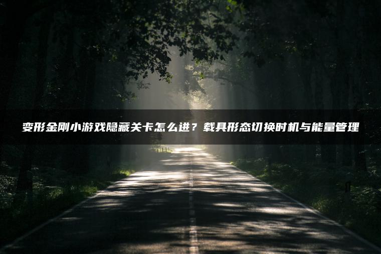 变形金刚小游戏隐藏关卡怎么进？载具形态切换时机与能量管理
