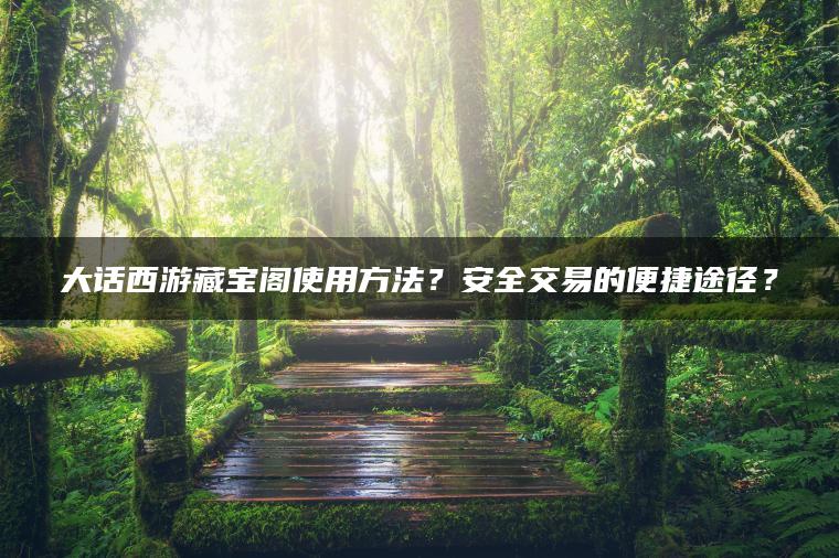 大话西游藏宝阁使用方法？安全交易的便捷途径？