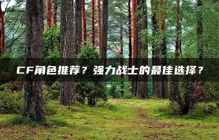 CF角色推荐？强力战士的最佳选择？