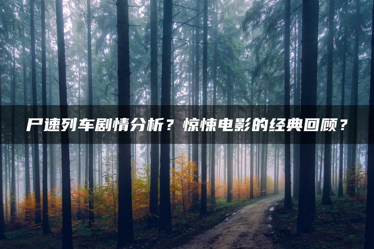 尸速列车剧情分析？惊悚电影的经典回顾？