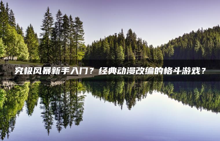 究极风暴新手入门？经典动漫改编的格斗游戏？
